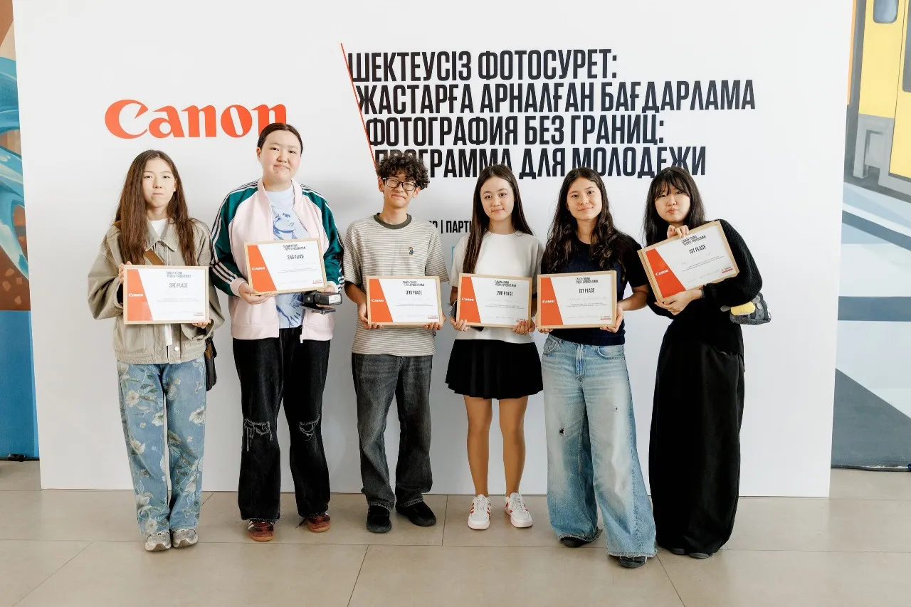 Canon впервые открывает  Программу для молодежи в Казахстане:  Фотовыставка и видео скрининг юных талантов состоялись в Алматы.