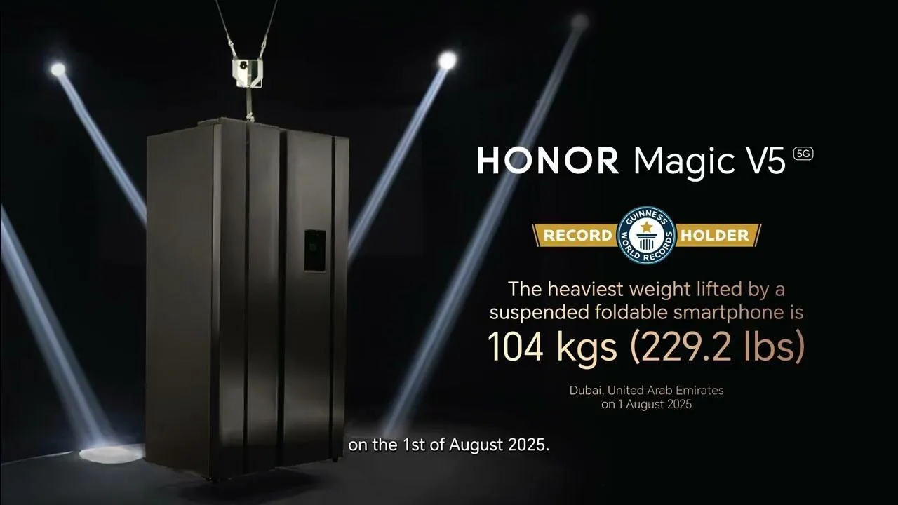 HONOR Magic V5 вошёл в Книгу рекордов Гиннесса как самый прочный складной смартфон